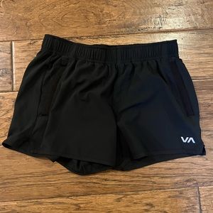 Black RVCA sport shorts - XS